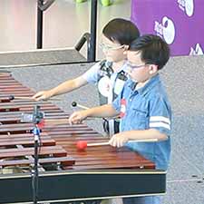 Fortune Metropolis Marimba Percussion Music Performance Shopping Mall